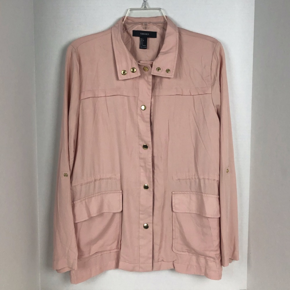 Forever 21 Dusty Rose Utility Jacket 💜 HP !!
